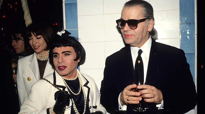 Anna Wintour, Paolo Calia a Karl Lagerfeld 
