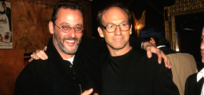 Herec Jean Reno s kamarádem
