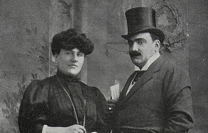 Ema Destinnová a Enrico Caruso 