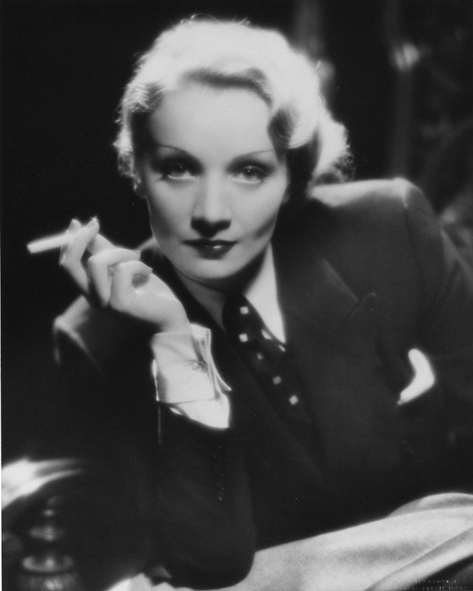 Marlene Dietrich na vrcholu své slávy. 
