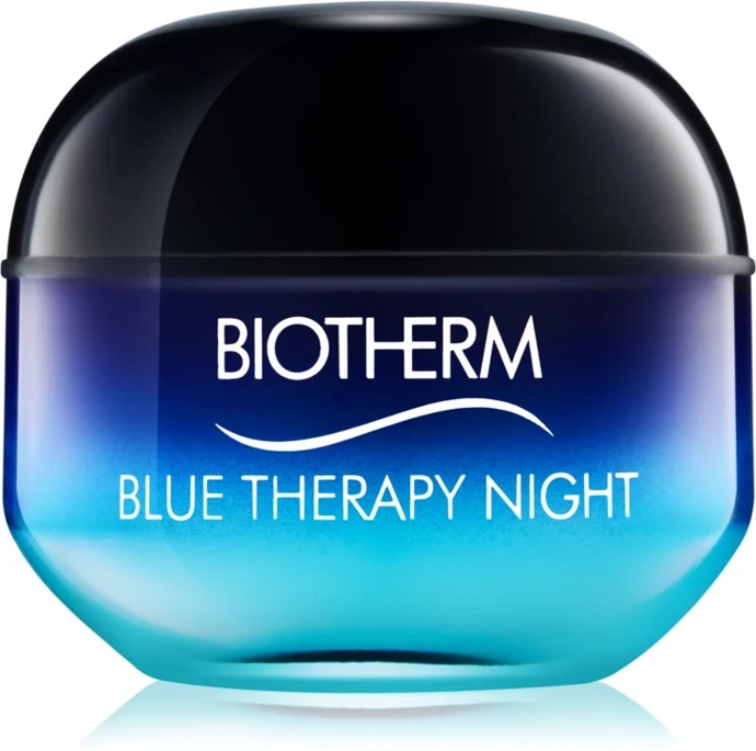Noční protivráskový krém pro všechny typy pleti.

Biotherm – Blue Therapy, 1 560 Kč
