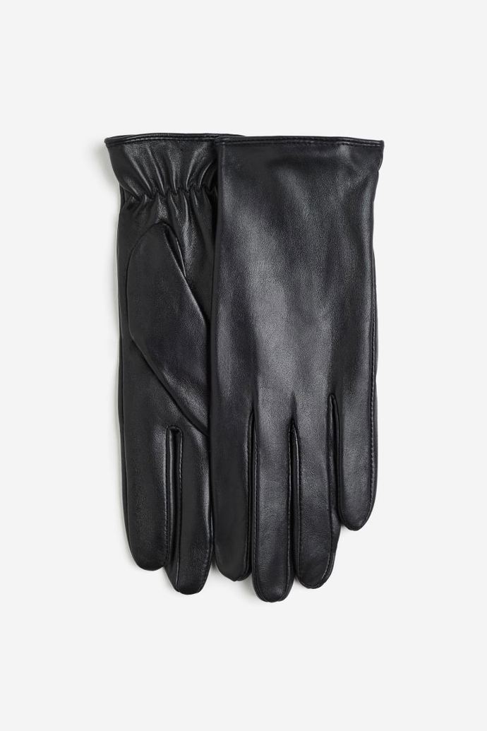 Černé kožené rukavice, H&M, 749 Kč
