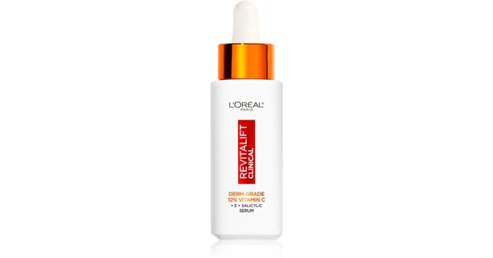 L’Oréal Paris Revitalift Clinical, pleťové sérum s 12 % čistého vitaminu C (385Kč)
