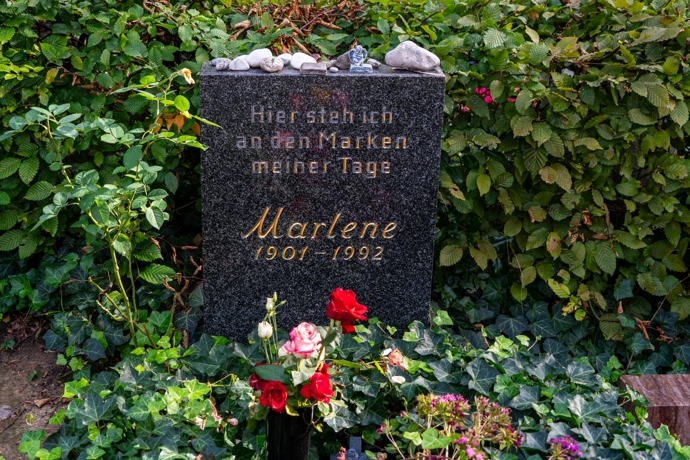 Marlene byla pohřbena v Berlíně-Friedenau. Na jejím hrobě jsou stále čerstvé květiny.
