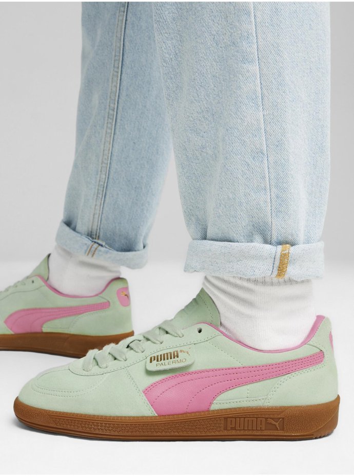 Růžovo-zelené semišové tenisky Puma Palermo, 2399 Kč
Růžovo-zelené semišové tenisky Puma Palermo, 2399 Kč