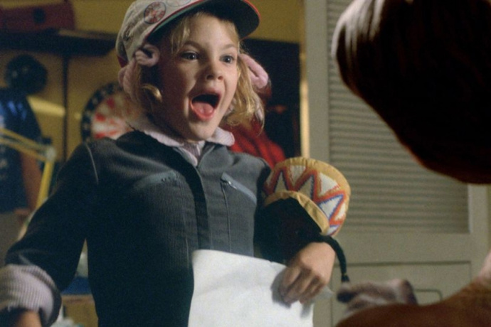 Drew Barrymore jako malá Gertie ve snímku E. T. – Mimozemšťan
Drew Barrymore jako malá Gertie ve snímku E. T. – Mimozemšťan