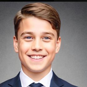 Princ George podle umělé inteligence kolem 20 let.

