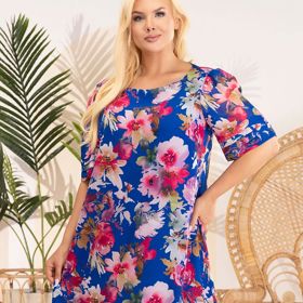 květované šaty plus size Karko, 3239 Kč