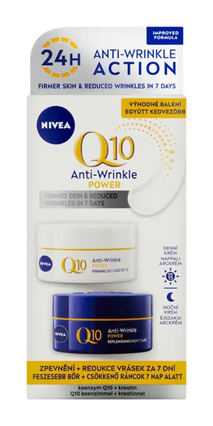 Nivea: Q10 Power denní&noční duo krémů
Nivea: Q10 Power denní&noční duo krémů