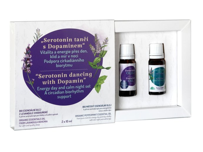 Serotonin tančí s Dopaminem - Vitalita a energie přes den, klid a mír v noci.

Levandulové údolí, 999 Kč
