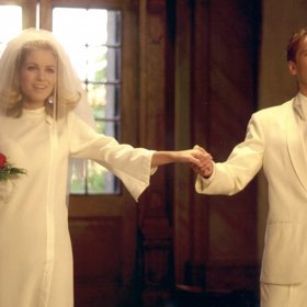 Jan Révai a Zuzana Norisová jako Tereza a Šimon ve filmovém muzikálu Rebelové z roku 2001
