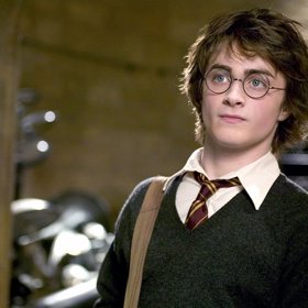 Daniel Radcliffe jako Harry Potter. 
