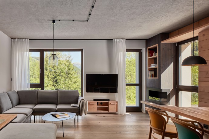 Galerie: Interiér horského apartmánu ve Špindlerově Mlýně Galerie: Interiér horského apartmánu ve Špindlerově Mlýně