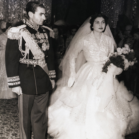 Svatba královny Sorayi a Mohameda Reza Pahlevi v roce 1951
Svatba královny Sorayi a Mohameda Reza Pahlevi v roce 1951
