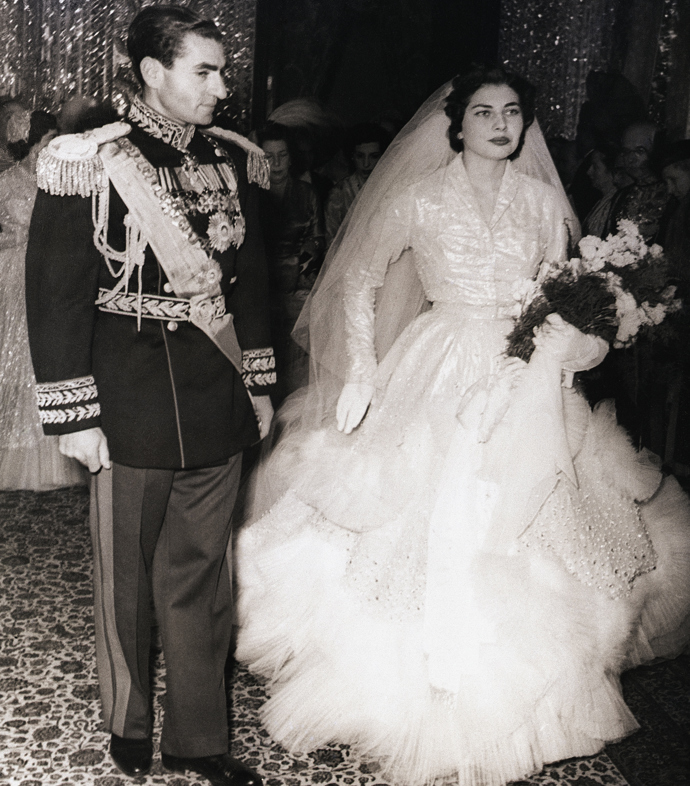 Svatba královny Sorayi a Mohameda Reza Pahlevi v roce 1951
