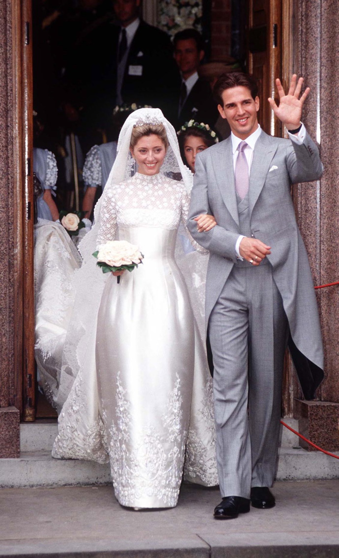 Stavba Marie-Chantal Miller a řeckého prince Pavlose v roce 1995
