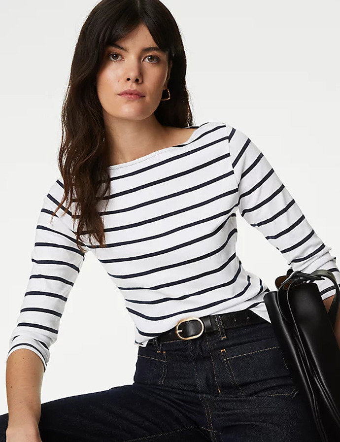Pruhovaný top, M&S, 349 Kč
Pruhovaný top, M&S, 349 Kč