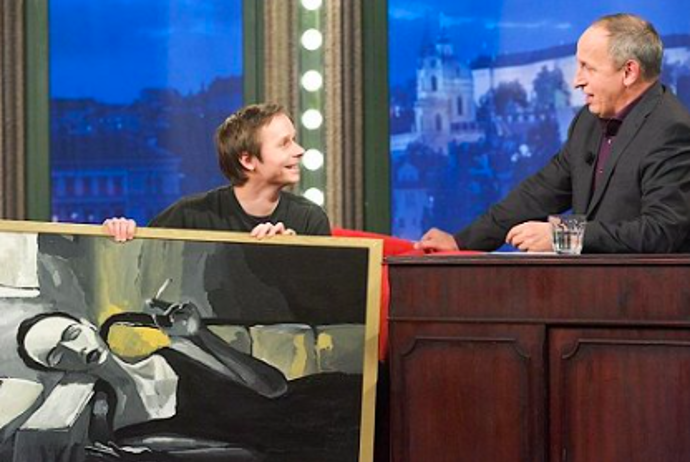 Adam Novák v Show Jana Krause.
Adam Novák v Show Jana Krause.
