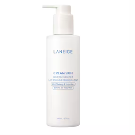 Cream Skin Milk Oil Cleanser od značky Laneige je krémový gel s olejem pro čištění a odličování. Přibližná cena 790 Kč. 
