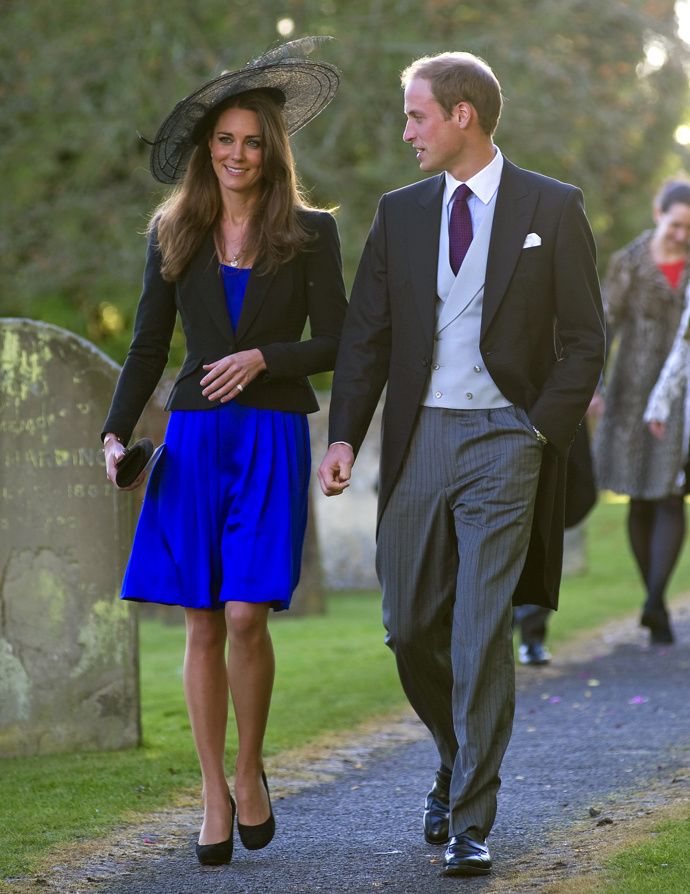 Kate Middleton a princ William v roce 2010.
