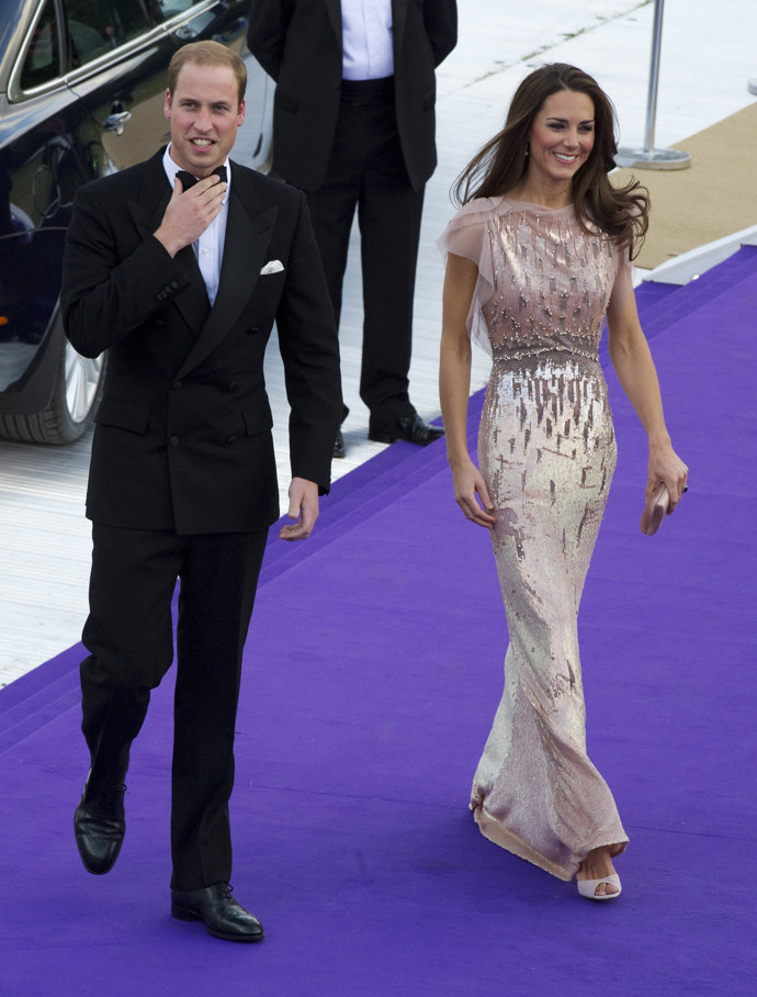 Kate Middleton s princem Williamem v roce 2011.
