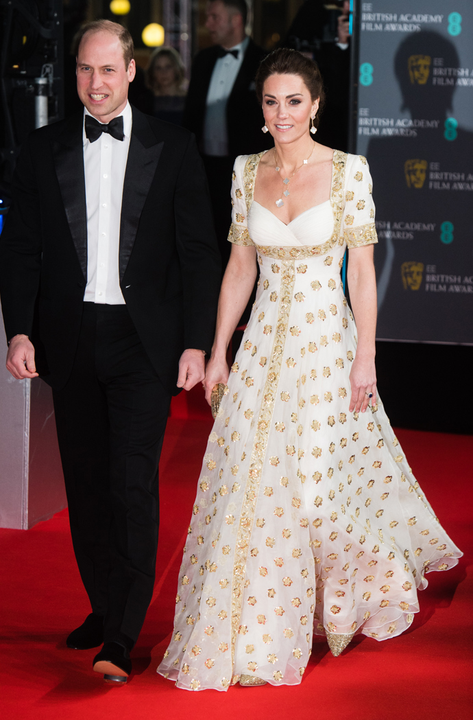 Kate s Williamem na předávání britských filmových cen v roce 2020.
