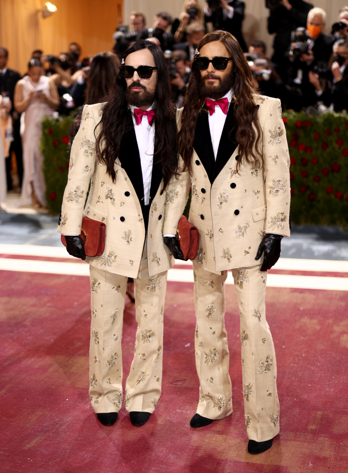 Alessandro Michele a Jared Leto na oslavě Met Gala 2022 In America: Anthology of Fashion.
