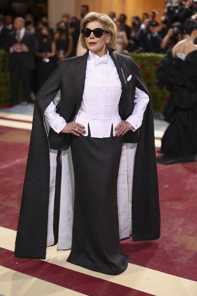 Christine Baranski na oslavě Met Gala 2022 In America: Anthology of Fashion.
