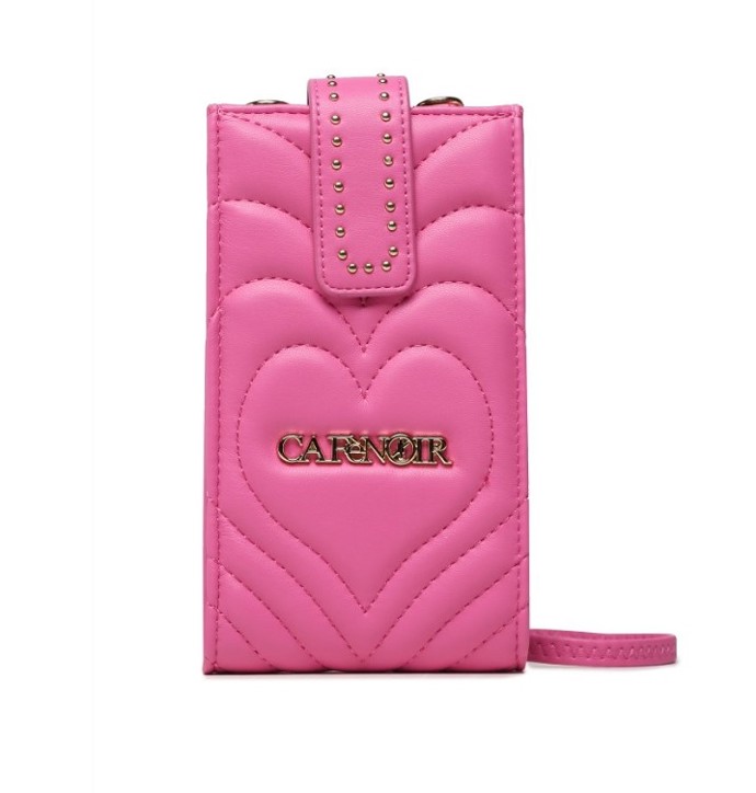 Prošívaná kabelka v populární barbie pink barvě se zlatými detaily, Café Noir, 689 Kč
