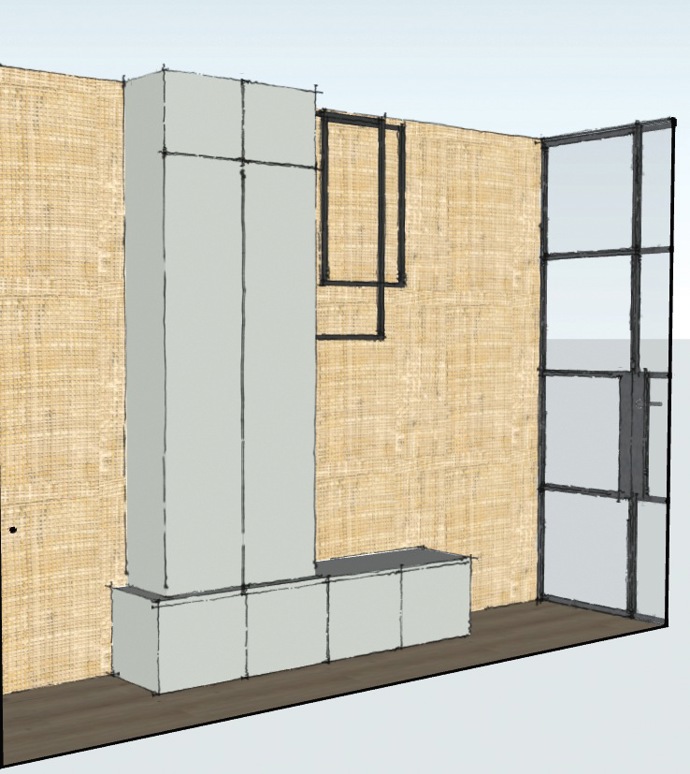 Proměna nudné předsíně v žižkovském bytě: Z úzké nudle designový vstup Proměna nudné předsíně v žižkovském bytě: Z úzké nudle designový vstup