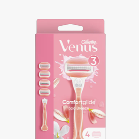 Dámské holítko Venus ComfortGlide Spa Breeze + 4 náhradní žiletky (Gilette, 414 Kč) použijete před epilací pomocí IPL epilátoru naposledy. Pak už ho nebudete potřebovat.
