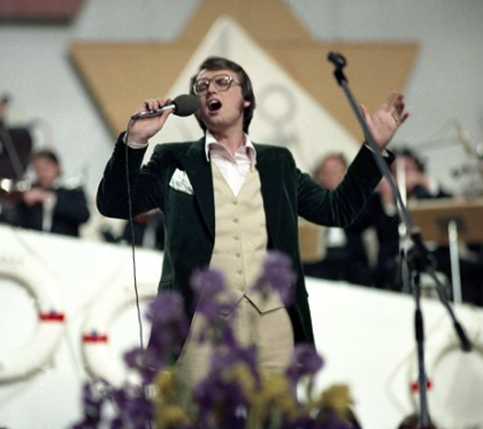 Pavel Bartoň na Děčínské kotvě v roce 1980
