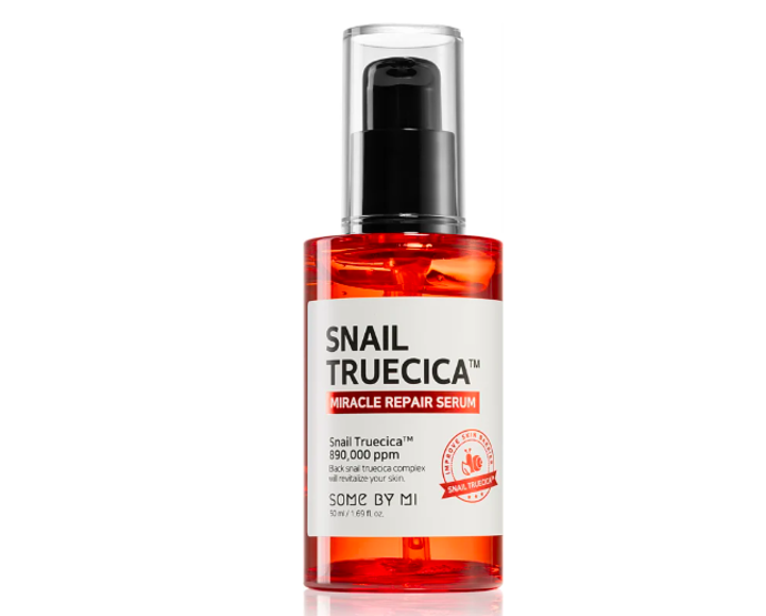 Snail Truecica Miracle Repair, regenerační a rozjasňující sérum, Some By Mi, přibližná cena 650 Kč

