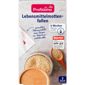 Past na potravinové moly, značka Profissimo, přibližná cena 59, 90 Kč. 
