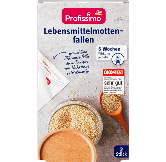 Past na potravinové moly, značka Profissimo, přibližná cena 59, 90 Kč.
Past na potravinové moly, značka Profissimo, přibližná cena 59, 90 Kč.