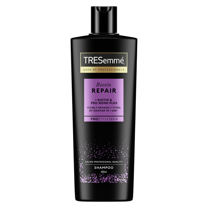 Šampon TRESemmé Biotin Repair, 400 ml, přibližná cena 199,90 Kč.
Šampon TRESemmé Biotin Repair, 400 ml, přibližná cena 199,90 Kč.