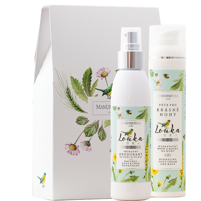 Krém a maska na nohy 2v1 hloubkově hydratuje, regeneruje a změkčuje pokožku a přírodní deodorant okamžitě osvěžuje a dodává pocit komfortu po dobu až 24 hodin. Nádherná vůně lučního kvítí, svěžesti a čistoty je láska na první přivonění! Od 249 Kč

