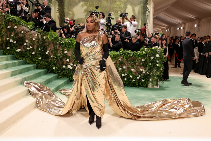Serena Williams v šatech značky Balenciaga.
