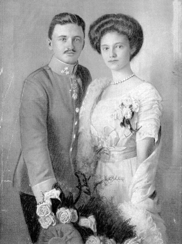 Zita Bourbonsko-Parmská s císařem Karlem I.
