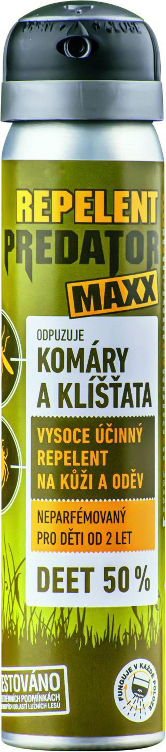Repelent Maxx plus je maximálně silný a vysoce účinný kapesní repelent proti klíšťatům a všem druhům komárů ve všech zeměpisných regionech. Díky své vysoké funkčnosti je určený pro oblasti s vysokou pravděpodobností přenosu nákazy nebezpečným hmyzem a extrémně vysokým výskytem komárů. Lze jej aplikovat jak na pokožku, tak i na oděv. Účinnost repelentu trvá po dobu 6-8 hodin a chrání tak i při dlouhodobém pobytu v přírodě nebo při vysoké fyzické zátěži. Vhodný je pro děti od 2 let. 290 Kč

