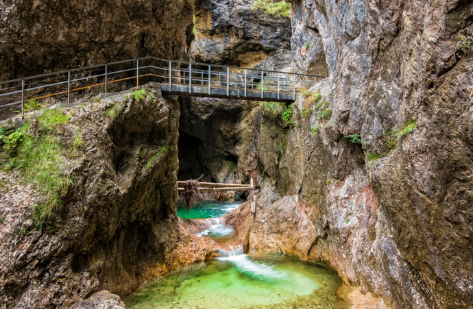 Soutěska Almbachklamm Soutěska Almbachklamm