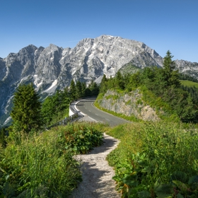 Vysokohorská silnice Rossfeld PanoramaStrasse