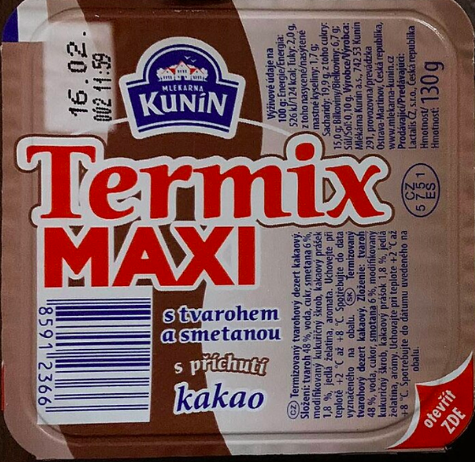 Termix se vyrábí dodnes, provázel nás ale celé dětství.
