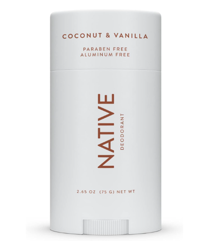 Natural Deodorant Made without Aluminum & Parabens - Coconut & Vanilla, značka Native, přibližná cena 22.00 $. 
