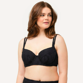 TEXTURED FLAMINGO UNDERWIRE SET - Bikiny, značka Ulla Popken, přibližná cena Ulla Popken.
