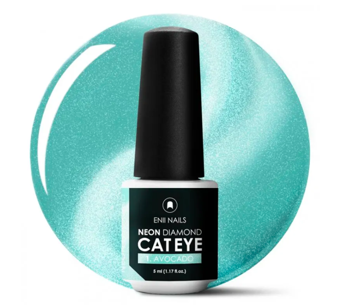 MAGNETICKÝ GEL LAK NEON DIAMOND CAT EYE 1 AVOCADO, Enii Nails, 177 Kč.
MAGNETICKÝ GEL LAK NEON DIAMOND CAT EYE 1 AVOCADO, Enii Nails, 177 Kč.