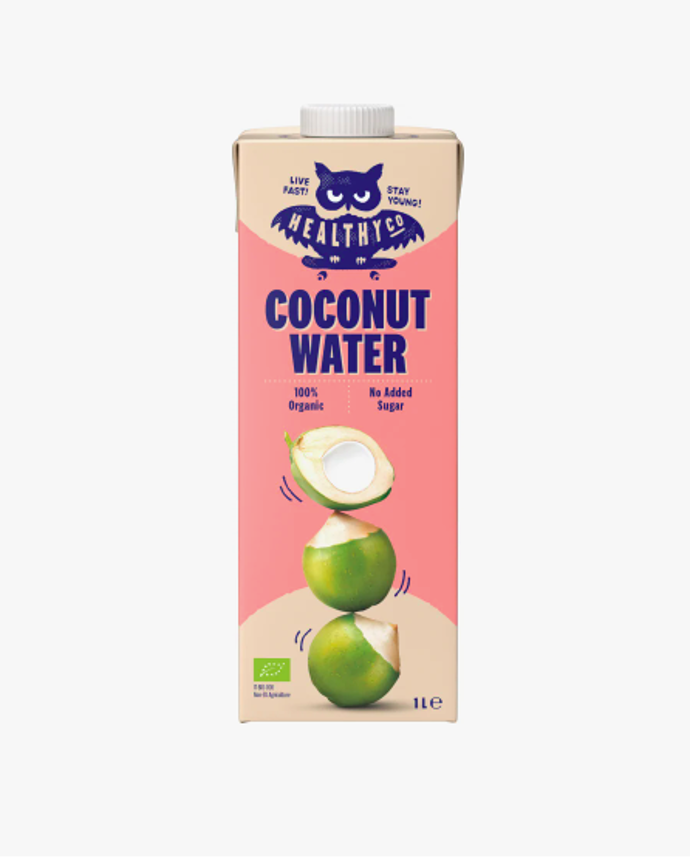Kokosová voda BIOkokosová voda v BIO kvalitě, HealthyCo, 86 Kč. 
