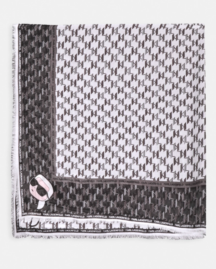 IKONIK SQUARE SCARF - Šátek, KARL LAGERFELD, 2880 Kč. 
