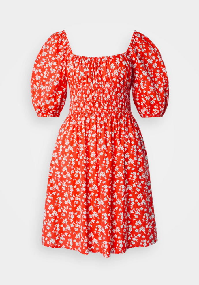 SCOOP SMOCK MINI DRESS - Denní šaty, GAP, 1520 Kč. 
