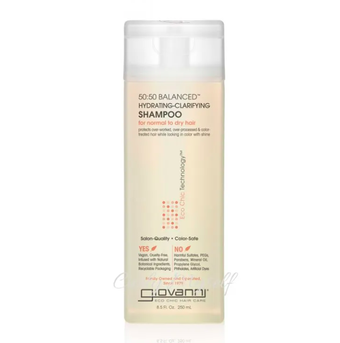 Giovanni 50:50 Balanced Hydrating - Clarifying Shampoo - čistící šampon pro potřebnou hydrataci, Giovanni, 99 Kč. 
